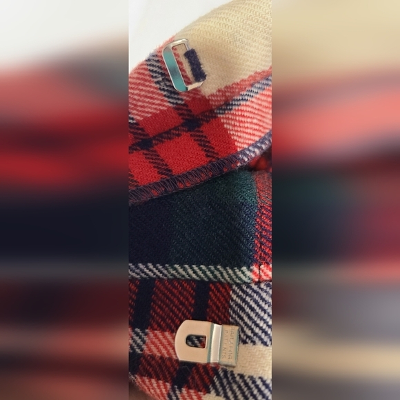 Plaid Maxi Skirt - Red, Blue, White - Picture 8 of 11